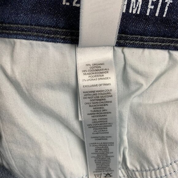 DU/ER Mens Pants 32 Blue Jeans L2X Slim Fit Stretch Performance Denim 32x30.5 - Picture 9 of 14